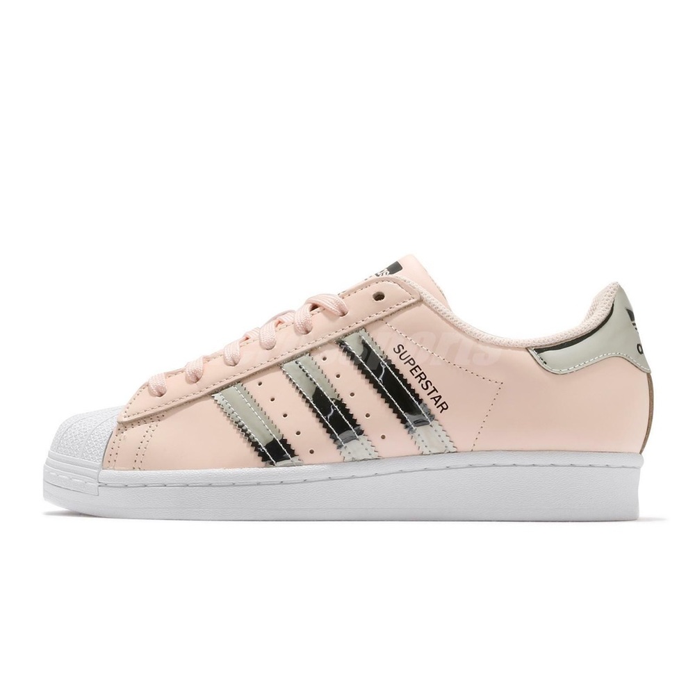 ADIDAS WMNS SUPERSTAR PINK TINT SILVER METALLIC Shoes size 10